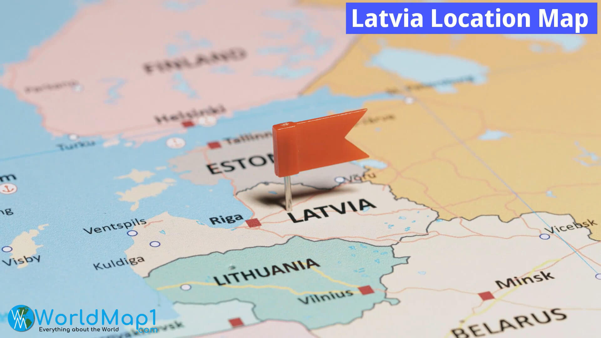 Carte de localisation de la Lettonie
